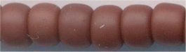 6-0409-f   Matte Opaque Chocolate 6° Seed bead