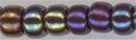 6-0409-r   Opaque Chocolate AB  6° Seed bead