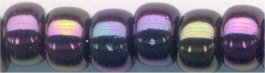 6-0454  Metallic Dark Plum Iris 6° Seed bead