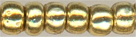 6-0557-p-f   Gold Galvanized Permanent Finish  6° Seed bead