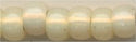 6-0577  Dyed Butter Cream Silver Lined Alabaster 6° Seed bead