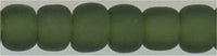 6-0940-f-t   Frosted Transparent Moss  6° Seed bead