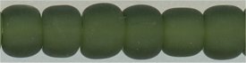 6-0940-f-t   Frosted Transparent Moss  6° Seed bead