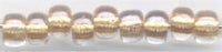 6-1522  Color Lined Clear/Gold 6° Seed bead