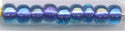 6-1827  Sparkling Purple Lined Aqua Luster 6° Seed bead