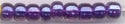 6-1835  Color Lined Light Purple/Dark Purple 6° Seed bead