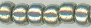 6-1865  Opaque Smoke Gray Luster 6° Seed bead