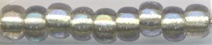 6-2604  Sparkling Celery Lined Crystal AB 6° Seed bead