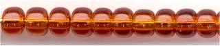 8-0134  Transparent Dark Topaz  8° Seed bead