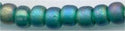 8-0147-fr   Matte Transparent Emerald AB  8° Seed bead