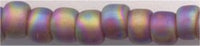 8-0177-f-t    Frosted Transparent Rainbow Plum  8° Seed bead