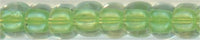 8-0228   Light Green Lined Crystal  8° Seed bead