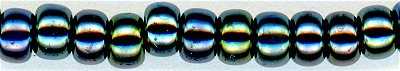 8-0456  Gunmetal Iris  8° Seed bead
