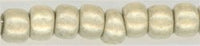 8-0558F-pft   Matte Silver Galvanized Permanent Finish 8° Seed bead