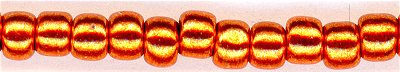 8-0562-pft   Permanent Finish Galvanized Saffron  8° Seed bead