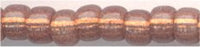 8-0641  Dyed Rose Bronze Silver Lined Alabaster  8° Seed bead