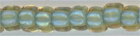 8-0952-t  Inside Color Aqua/Gold  8° Seed bead