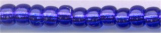 8-1446  Transparent Silver Lined Royal Purple  8° Seed bead