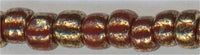 8-1708-t  Gilded Red Marble  8° Seed bead (3 inch tube)
