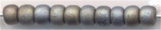 8-2002  Matte Metallic Silver Gray  8° Seed bead