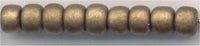 8-2006  Matte Metallic Dark Bronze  8° Seed bead