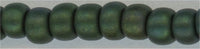 8-2066   Matte Metallic Dark Green Iris  8° Seed bead