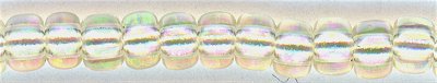 8-2442  Crystal Ivory Gold Luster  8° Seed bead