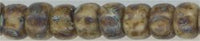 8-4517  Opaque Brown Picasso 8° Seed bead