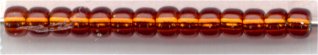 11-0005  Silver Lined Dark Topaz  11° Seed bead