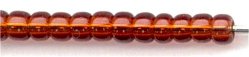 11-0134  Transparent Dark Topaz  11° Seed bead