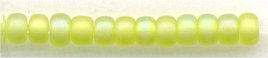 11-0143-fr    Matte Transparent Chartreuse AB  11° Seed bead