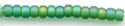 11-0146-fr    Matte Transparent Green AB  11° Seed bead