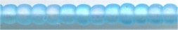 11-0148-fr    Matte Transparent Aqua AB  11° Seed bead
