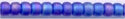 11-0151-fr    Matte Transparent Cobalt AB  11° Seed bead