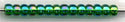 11-0179  Transparent Green AB  11° Seed bead
