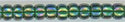 11-0179-t   Transparent Rainbow Green Emerald AB   11° Seed bead