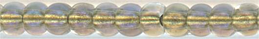 11-0262-t   Inside Color Gold Crystal  11° Seed bead