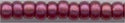 11-0313-sf    Semi Frosted Cranberry Gold Luster  11° Seed bead