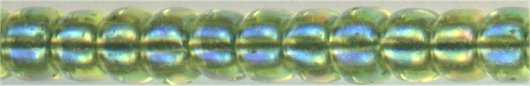 11-0341   Green Lined Chartreuse AB  11° Seed bead