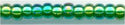 11-0354  Chartreuse Lined Green AB  11° Seed bead