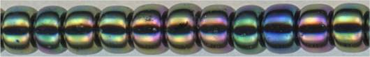 11-0455-d   Metallic Dark Variegated Iris  11° Seed bead