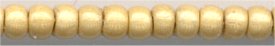 11-0557-f-pf-t    Matte Gold Galvanized Permanent Finish   11° Seed bead