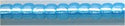 11-0647  Dyed Aqua Silver Lined Alabaster  11° Seed bead