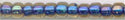 11-0929-t   Dark Blue Lined Amber  11° Seed bead