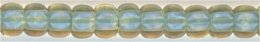 11-0952-t   Inside Color Aqua/Amber   11° Seed bead