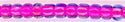 11-0980-t Neon Pink Lined Light Sapphire 11° Seed bead