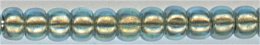 11-0990-t  Gold Lined Aqua   11° Seed bead