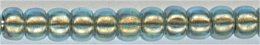 11-0990-t  Gold Lined Aqua   11° Seed bead