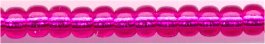 11-1436  Transparent Silver Lined Raspberry  11° Seed bead