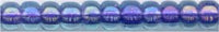 11-1827  Sparkling Purple Lined Aqua Luster  11° Seed bead